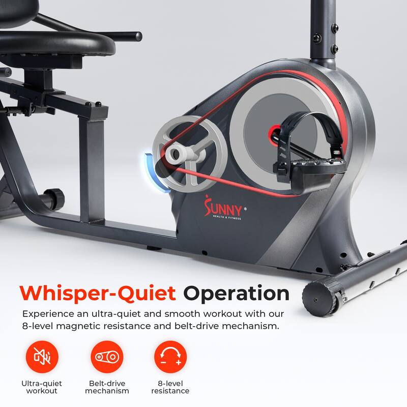 Connected Recumbent Bike RB4616 SMART - Black Gray - 16.9 x 11.8 x 2 inches