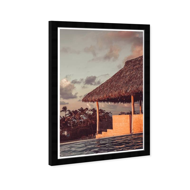 Wynwood Studio Prints Nature and Landscape Some rest by the pool Brown and Nautical & Coastal Wall Art Canvas Print