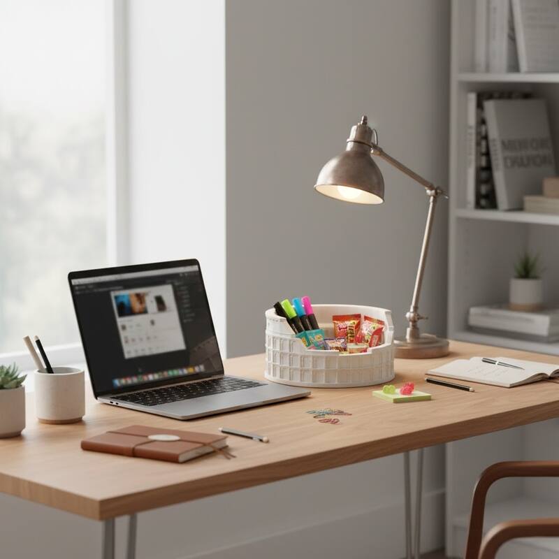 Roman Colosseum Desktop Tray Organizer