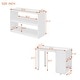 preview thumbnail 54 of 76, Twin/Full Size Loft Bed with Retractable Writing Desk and 3 Drawers, Wooden Loft Bed Frame w/ Storage Stairs & Shelves for Kids