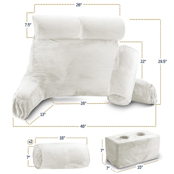 Limoges Reading Pillow(2個セット) Empyrean Double Reading Pillow - Shredded Memory Foam Backrest