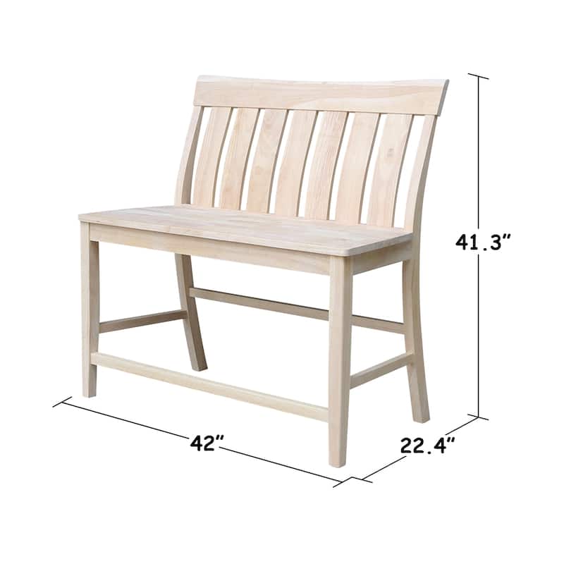 Ava Tall Bench - 24" Seat Height