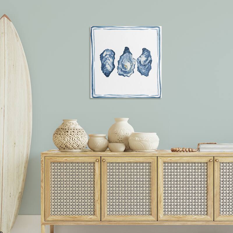 Stupell Oyster Shell Trio Canvas Wall Art Design By Lucille Price