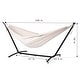 preview thumbnail 45 of 86, Double Cotton Hammock with Space Saving Steel Stand