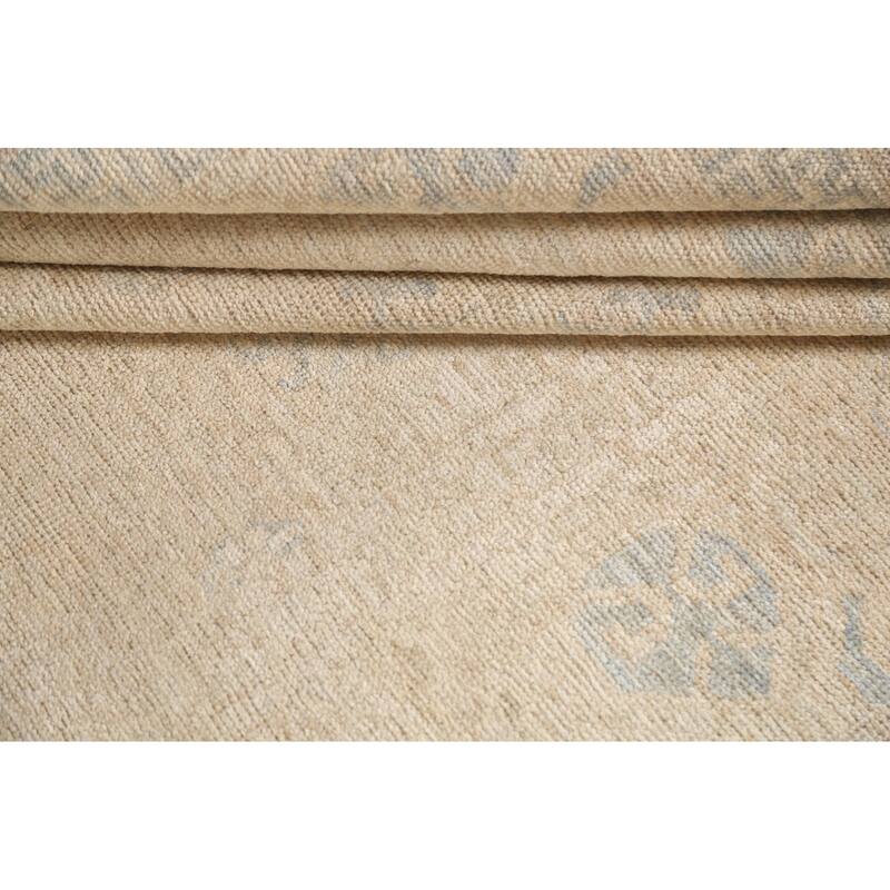 Vegetable Dye Traditional Oushak Turkish Wool Area Rug Hand-knotted - 5'6" x 9'5"
