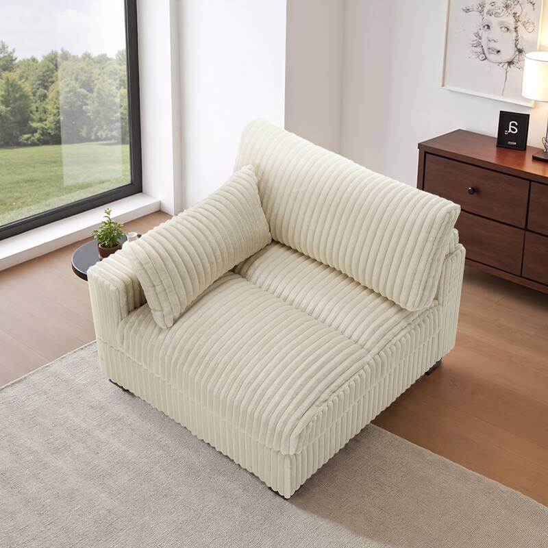 Cotton Flannel corner Sofa Armless Modular Sectional Sofa Seamless Combination