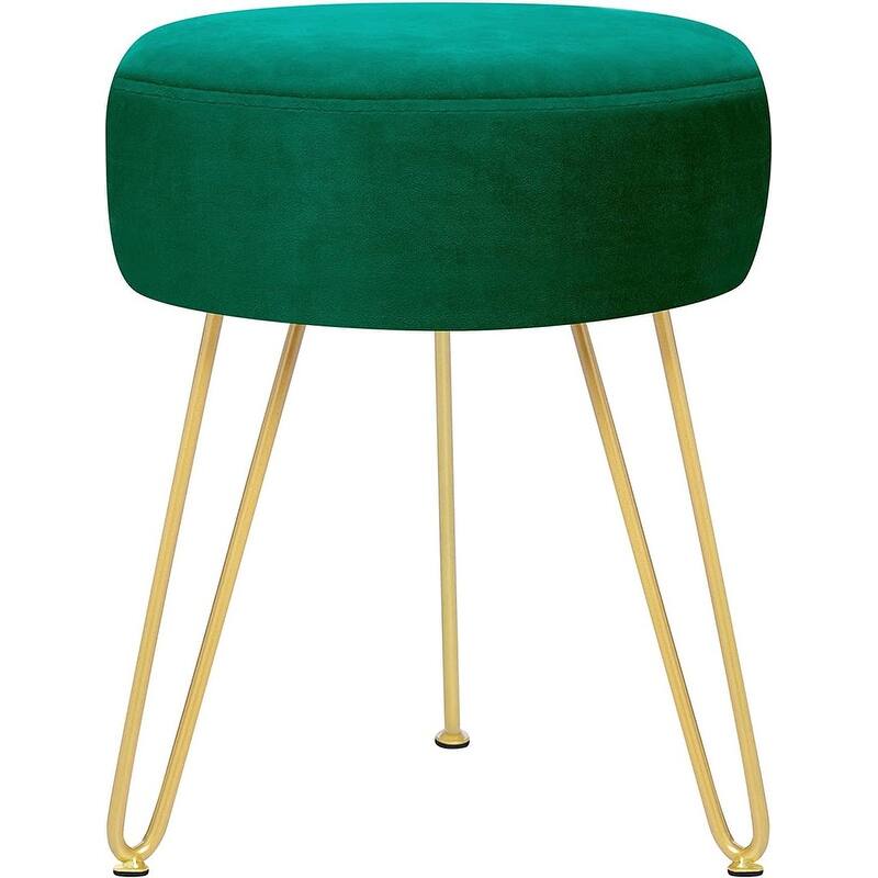 Multifunctional Vanity Stools,Round Modern Dressing Stool - Teal