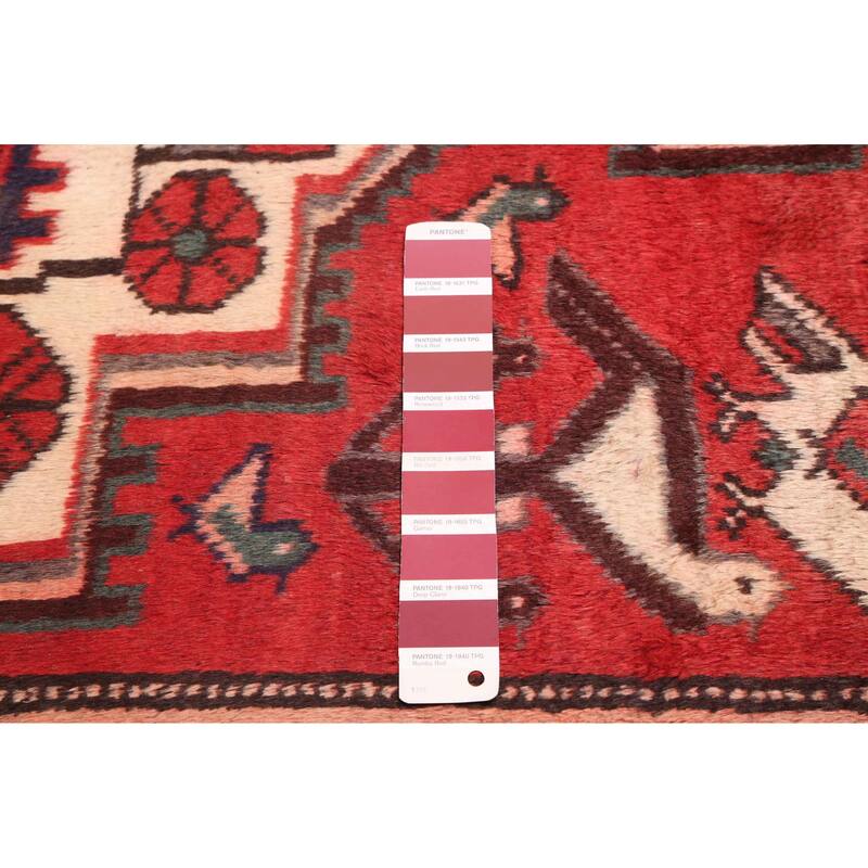 ECARPETGALLERY Hand-knotted Anadol Red Wool Rug - 4'1 x 7'3