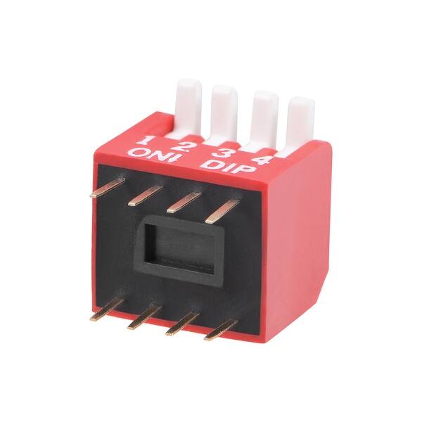 Shop 10 Pcs Red Dip Switch Piano Dip 1 4 Positions 2 54mm Pitch For Circuit Pcb 1 4 10pcs Overstock 27579280