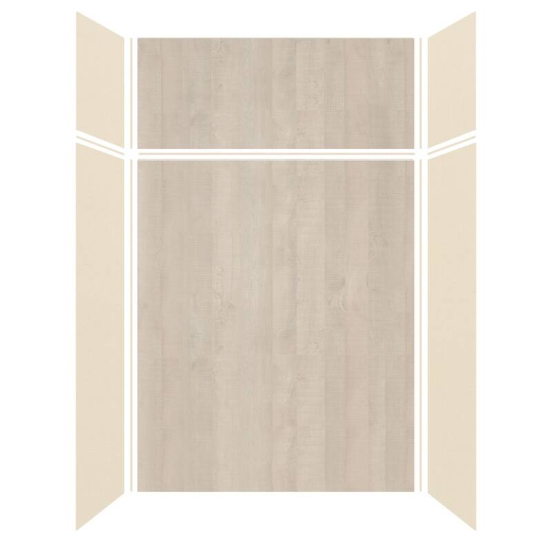 Transolid Expressions 60-in X 32-in X 96-in Glue to Wall Shower Kit - 32" x 60" x 96" - 32" x 60" x 96"