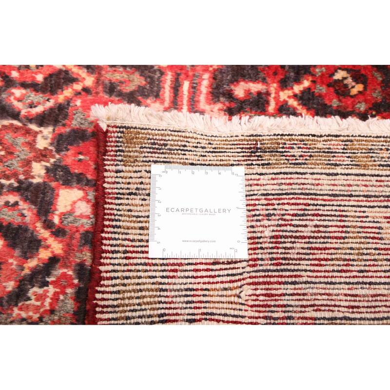 ECARPETGALLERY Hand-knotted Andelz Black, Red Wool Rug - 3'7 x 6'7