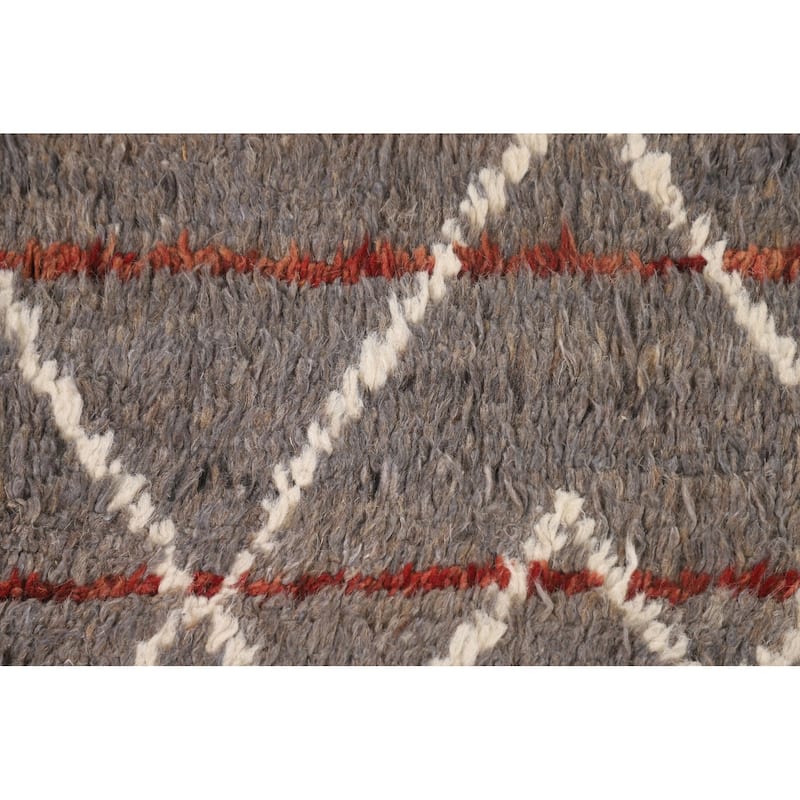 Trellis Moroccan Oriental Area Rug Handmade Wool Carpet - 7'11" x 10'10"