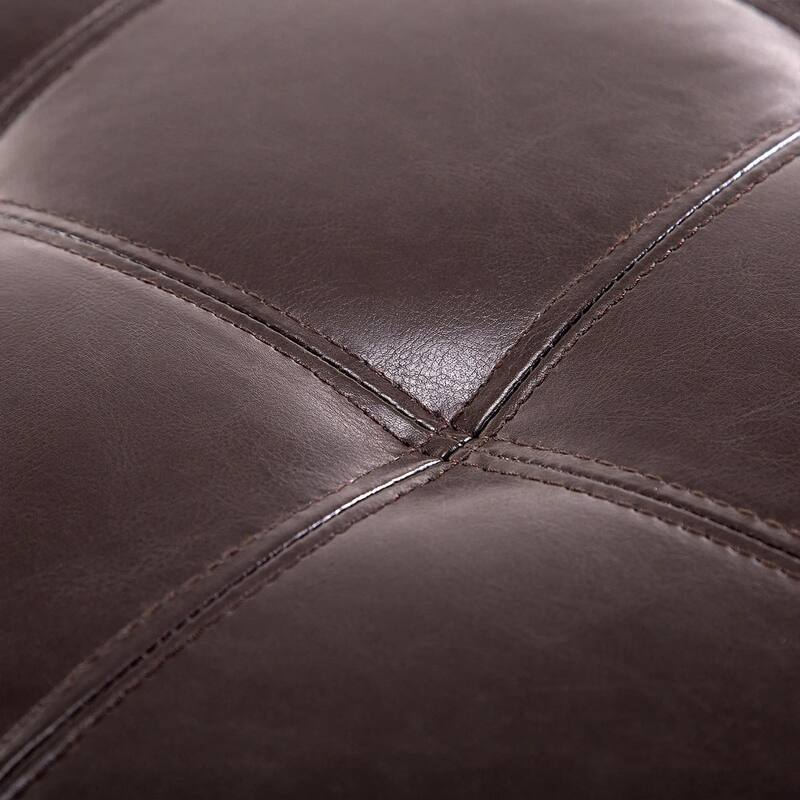 51" Ottoman Storage Bench, Faux Leather Storage Chest with Lift Top