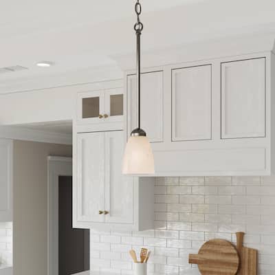 Brio Lighting Nell 1 - Light Glass Pendant Light