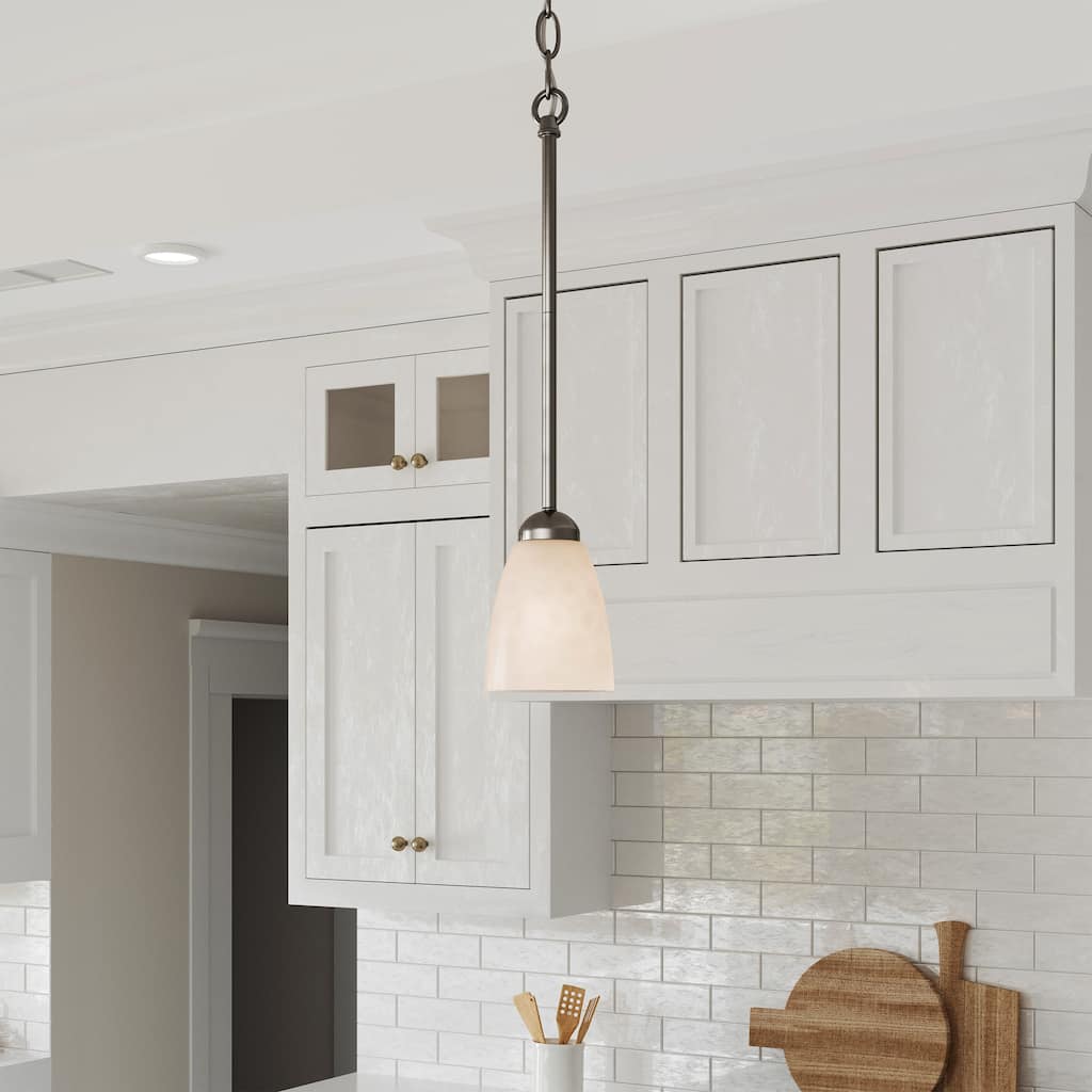 Brio Lighting Nell 1 - Light Glass Pendant Light