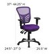 preview thumbnail 159 of 164, Nicholas Mid-Back Blue Mesh Multifunction Executive Swivel Ergonomic Office Chair with Adjustable Arms