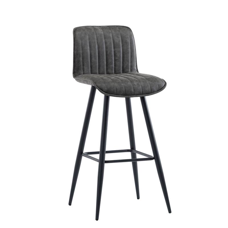 Porthos Home Jada Set Of 2 Counter Height Chairs, PU Leather, Armless
