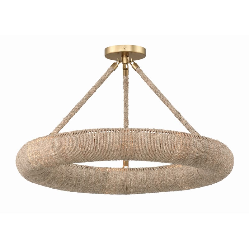 Crystorama Lighting Group OAK-7536_CEILING Oakley 6 Light 24" Wide LED