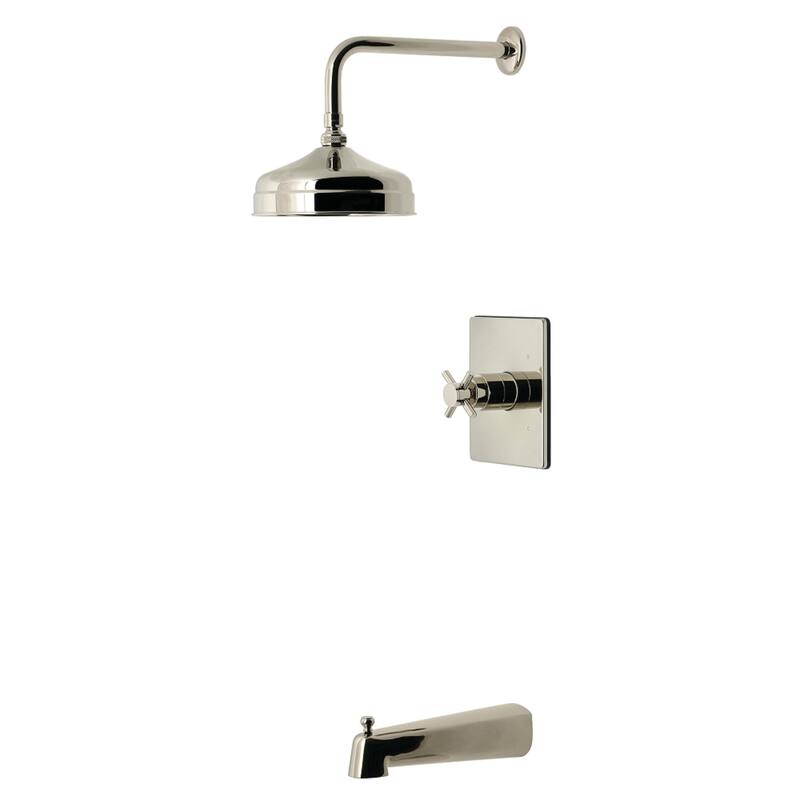 Kingston Brass Concord Single-Handle Pressure Balanced Tub and Shower Faucet - Polished Nickel