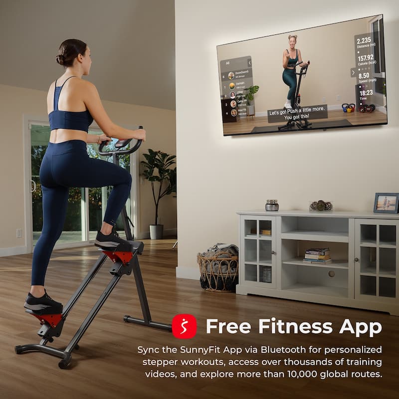 Sunny Health Foldable Smart Cardio Step Climber SF-S024035
