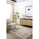 preview thumbnail 13 of 35, Livabliss Fossay Shag Modern & Contemporary Stripe Washable Area Rug Light Beige/ Medium Gray - Rectangle - 2' x 2' 11"