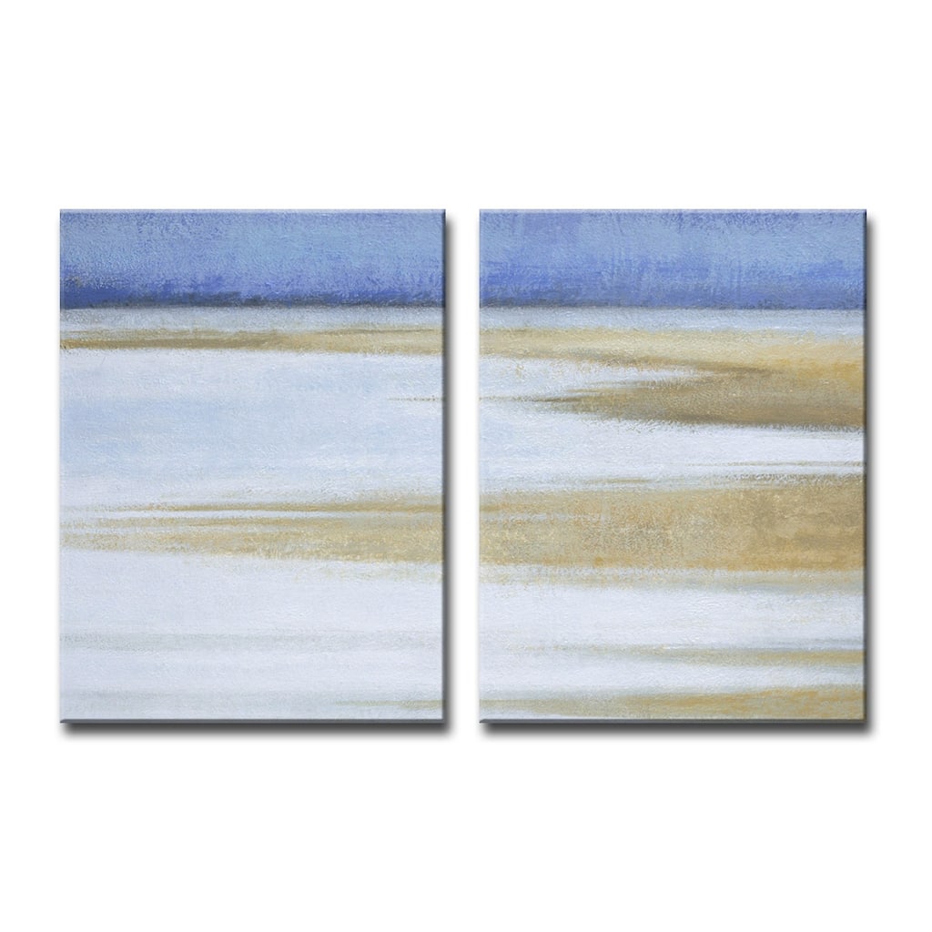 'Coast at Dawn' 2 Piece Wrapped Canvas Wall Art Set by Norman Wyatt Jr.