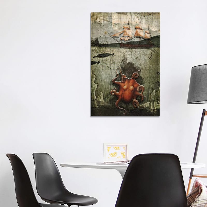 iCanvas "Paper Octopus" by Heather Landis Canvas Print - 40x26x1.5