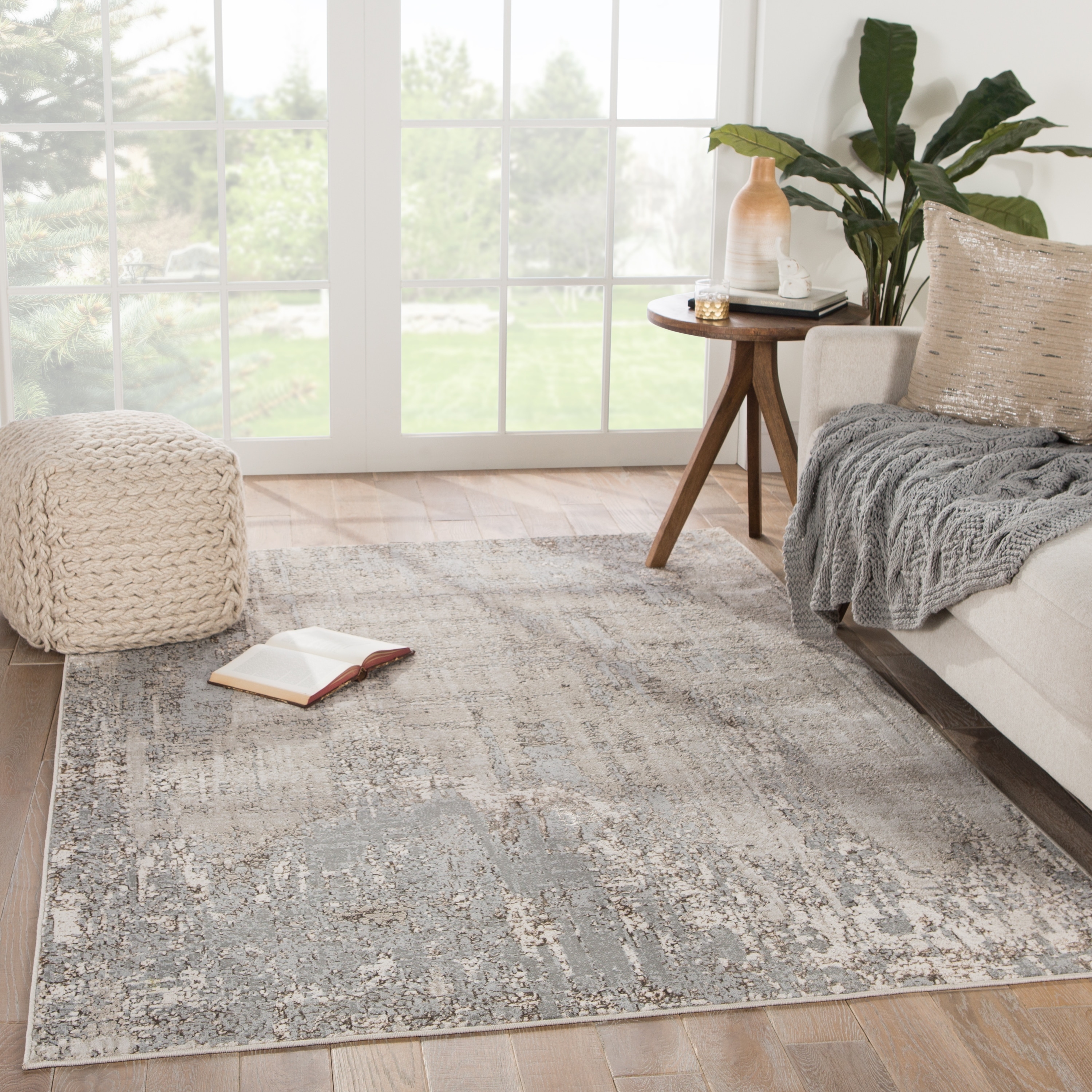Silver Orchid Lane Abstract Area Rug