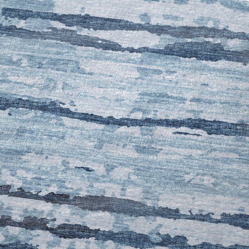 Premium Machine Washable ASB75 Ombre Stripes Sherpa Throw Blanket