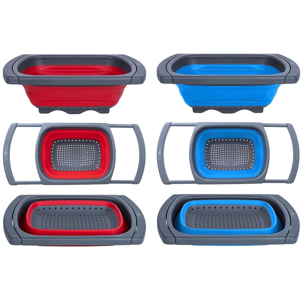 Collapsible Colander Efficient Veggies Fruit Strainer Bed Bath