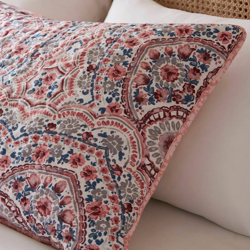 Chelsea Square Valerie Boho Floral Reversible Quilt