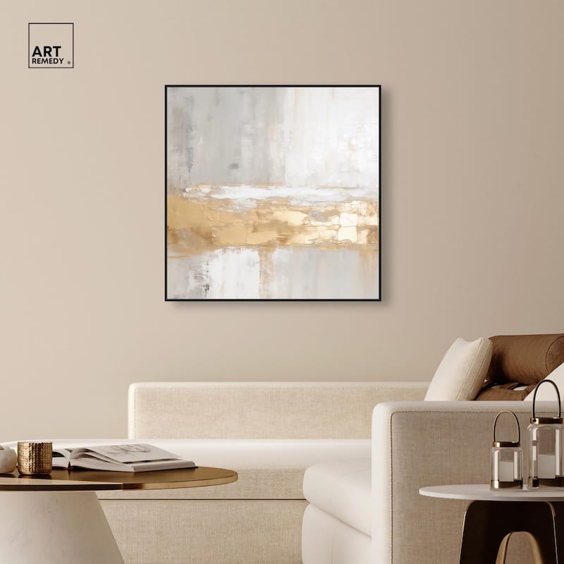 Melted Goldscape III Canvas by Art Remedy
