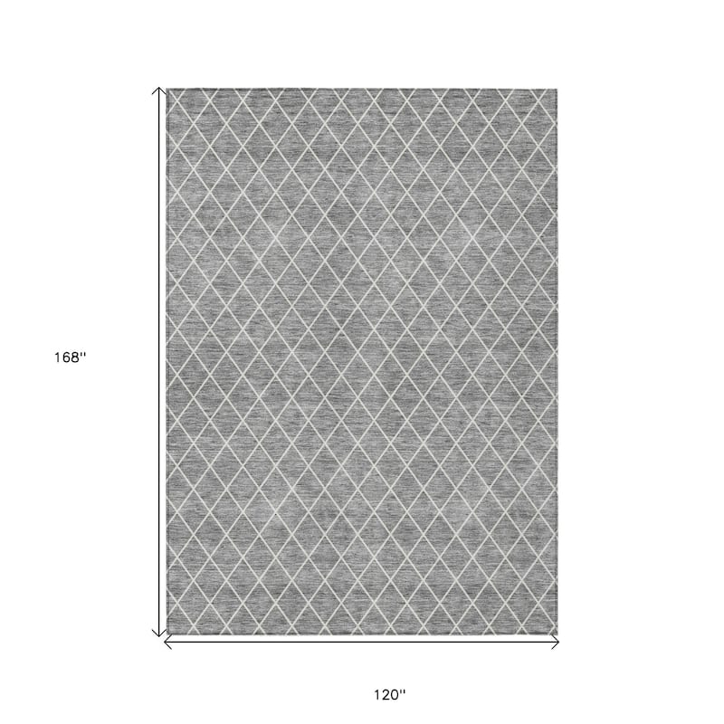 HomeRoots Geometric Transitional Rectangle Outdoor Rug