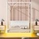 preview thumbnail 30 of 36, Canopy Bed Frame with Headboard, 4 Posters Wooden Bed Frame, No Box Spring Needed, Mattress Foundation Platform Bed for Kids