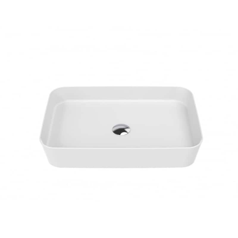 WS Bath Collections Lago 060 Lago 23-5/8" Rectangular Ceramic Vessel