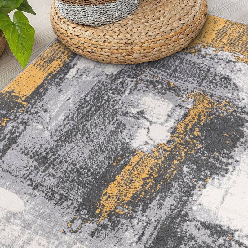 World Rug Gallery Contemporary Abstract Area Rug