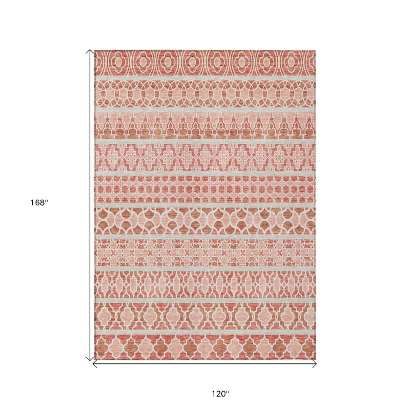 HomeRoots Quatrefoil Transitional Rectangle Outdoor Rug