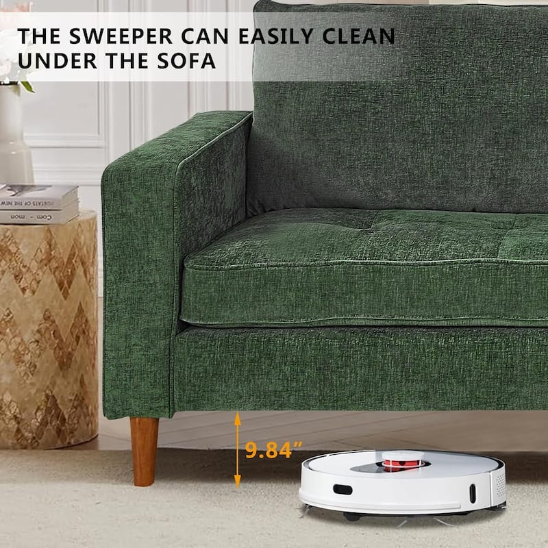82.68'' Sofa for Living Room, Loveseat Sofa with USB/Type-C Port, Comfy Chenille Love Seat Couch with Removable Cover