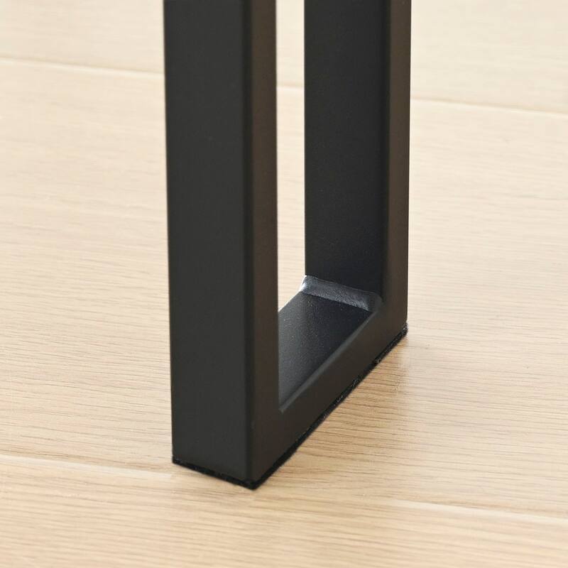 46" Black Round Dining Table Set with 4 Curved Back Arm Chairs