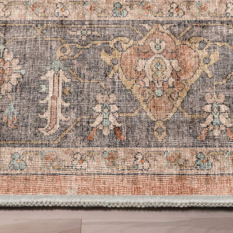 Well Woven Apollo Antigua Persian Oriental Machine Washable Area Rug