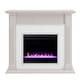 preview thumbnail 26 of 26, SEI Furniture Chase Contemporary Grey Wood Electric Fireplace