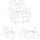 preview thumbnail 12 of 49, MCombo Big Kids Recliner Chair for Toddler Boys and Girls Faux Leather - 28.3"(L)x26.4"(W)x34.2"(H)