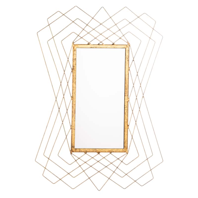SAFAVIEH Sable Gold 25 x 36-inch Rectangle Decorative Mirror - 25" x 1" x 36" - 25Wx1Dx36H