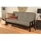 preview thumbnail 31 of 30, Porch & Den Zumbro Bonded Leather Espresso Futon Set with Mattress Taxi Seaport