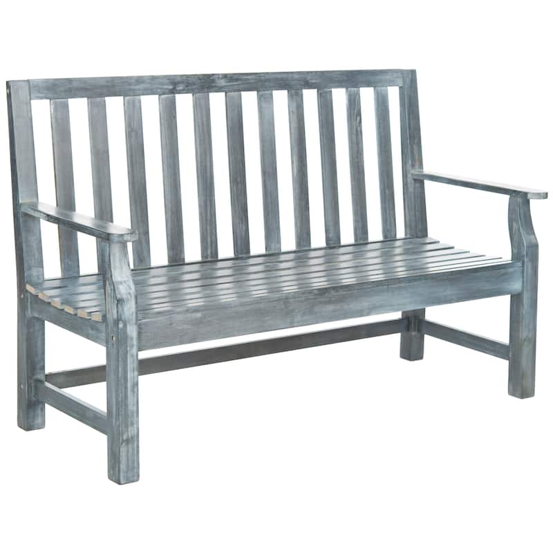 SAFAVIEH Outdoor Arushi Acacia Wood Bench - 60Wx25Dx39H