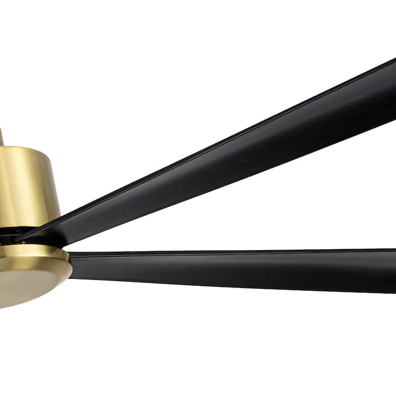 52-Inch Black/White Ceiling Fan with Remote Without Light(5-Blade)