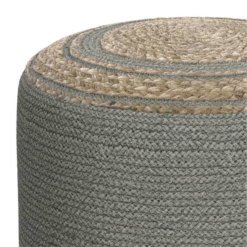 WYNDENHALL Winslet Round Braided Pouf