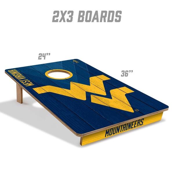 West Virginia Mountaineers NCAA Tailgate Cornhole Board Set