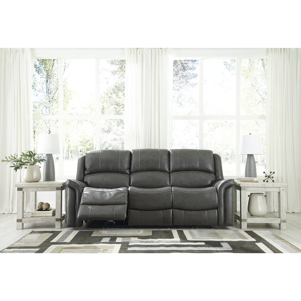 Gaspar Power Reclining Sofa with Adjustable Headrest - 89"W x 40"D x 42"H