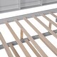 preview thumbnail 12 of 45, Wooden Full Size House Bed with Trundle,Kids Bed with Shelf, Gray